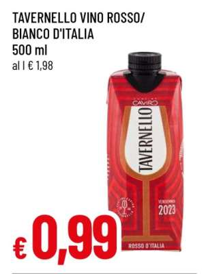 Tavernello Vino Rosso/Bianco D'Italia