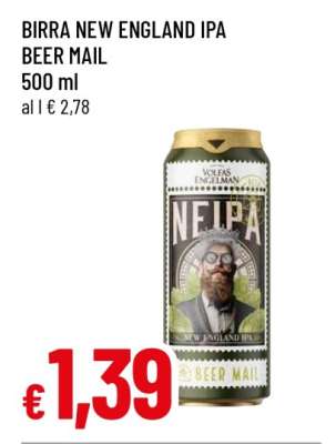 BIRRA NEW ENGLAND IPA BEER MAIL