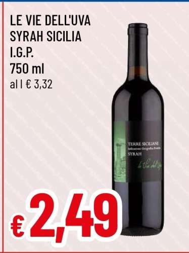 LE VIE DELL'UVA SYRAH SICILIA I.G.P.