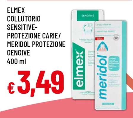 ELMEX COLLUTORIO SENSITIVE-PROTEZIONE CARIE/ MERIDOL PROTEZIONE GENGIVE