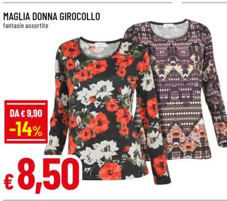 MAGLIA DONNA GIROCOLLO