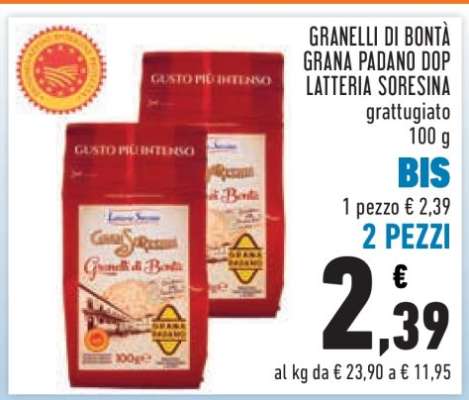 GRANELLI DI BONTÀ GRANA PADANO DOP LATTERIA SORESINA