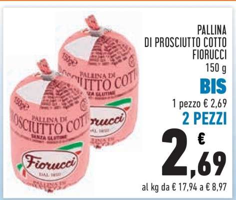 PALLINA DI PROSCIUTTO COTTO FIORUCCI