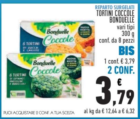 TORTINI COCCOLE BONDUELLE