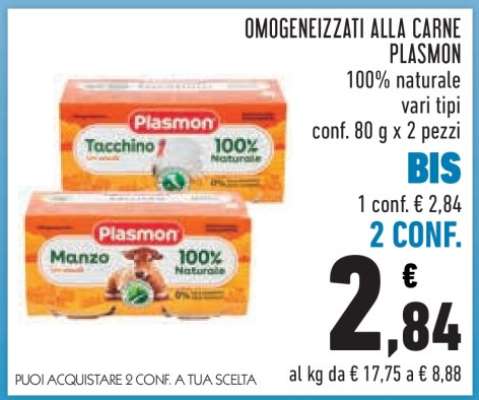 Omogeneizzati alla carne Plasmon