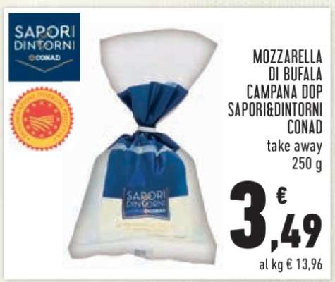 Mozzarella di Bufala Campana DOP Sapori&Dintorni Conad