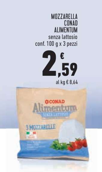 MOZZARELLA CONAD ALIMENTUM