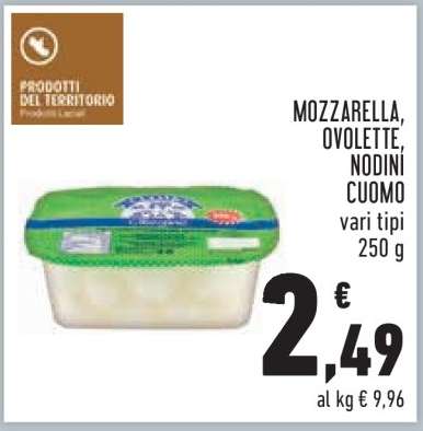 MOZZARELLA, OVOLETTE, NODINI CUOMO