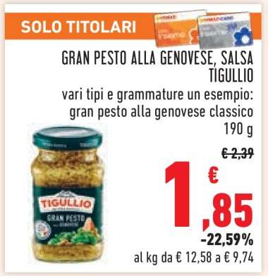 Gran Pesto alla Genovese, Salsa Tigullio