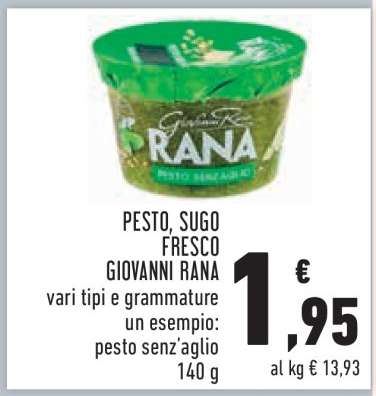 PESTO, SUGO FRESCO GIOVANNI RANA