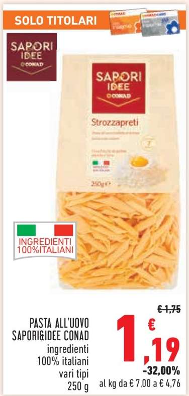 Pasta all'uovo Sapori&Idee Conad