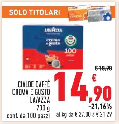 CIALDE CAFFÈ CREMA E GUSTO LAVAZZA