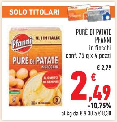 PURÈ DI PATATE PFANNI