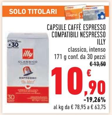 Capsule Caffè Espresso Compatibili Nespresso Illy