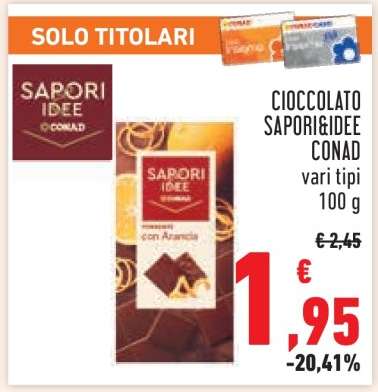 CIOCCOLATO SAPORI&IDEE CONAD