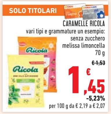 CARAMELLE RICOLA