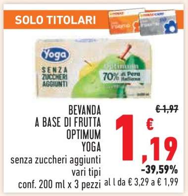 Bevanda a base di frutta Optimum Yoga