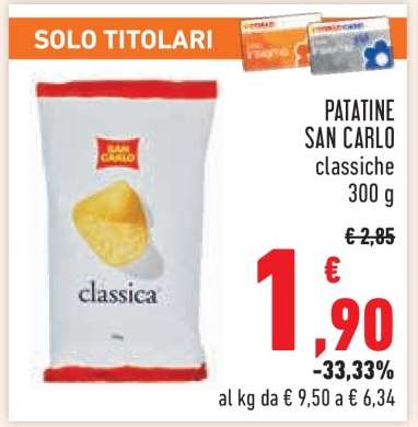 PATATINE SAN CARLO classiche 300 g