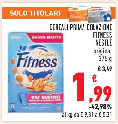 Cereali Prima Colazione Fitness Nestlé