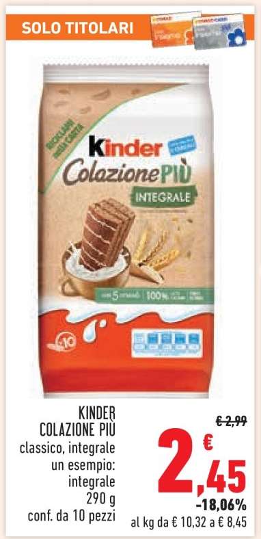 KINDER COLAZIONE PIÙ