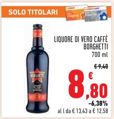 LIQUORE DI VERO CAFFÈ BORGHETTI