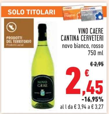 VINO CAERE CANTINA CERVETERI