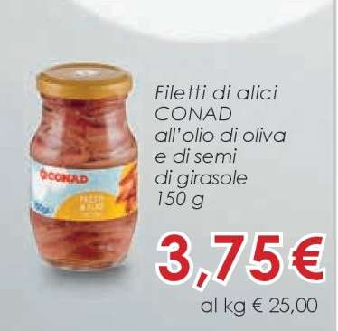 Filetti di alici CONAD