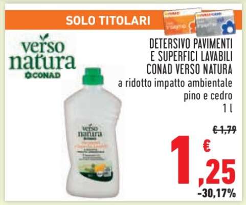 Detersivo Pavimenti e Superfici Lavabili Conad Verso Natura