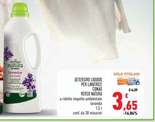 Detersivo liquido per lavatrice