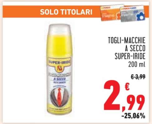 TOGLI-MACCHIE A SECCO SUPER-IRIDE