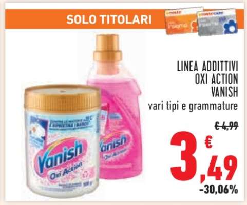 LINEA ADDITIVI OXI ACTION VANISH