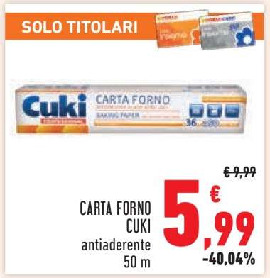 Carta Forno Cuki