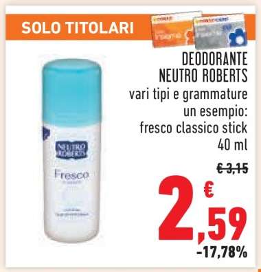 DEODORANTE NEUTRO ROBERTS
