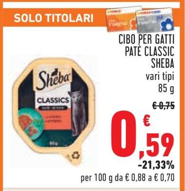 Cibo per gatti Paté Classic Sheba