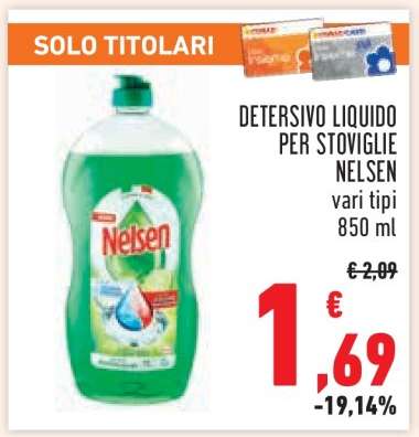 Detersivo Liquido per Stoviglie Nelsen