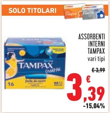 ASSORBENTI INTERNI TAMPAX