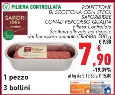 POLPETTONE DI SCOTTONA CON SPECK SAPORI&IDEE