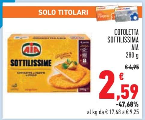 COTOLETTA SOTTILISSIMA AIA