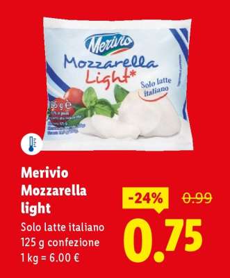 Merivio Mozzarella Light