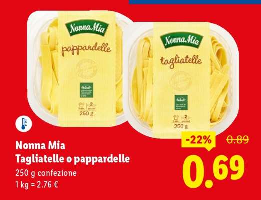 Nonna Mia Tagliatelle o pappardelle