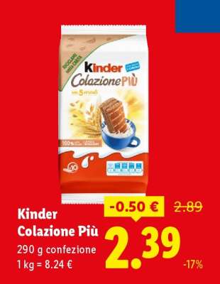 KINDER COLAZIONE PIÙ