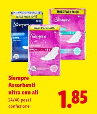 Sempre Assorbenti ultra con ali