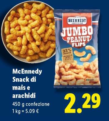 McEnnedy Snack di mais e arachidi