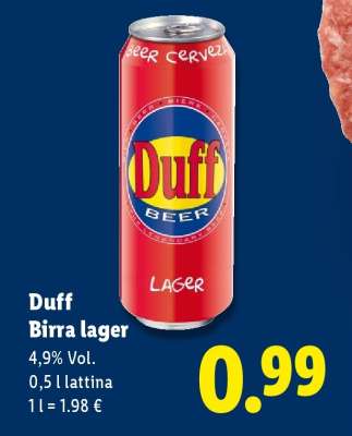 Duff Birra lager