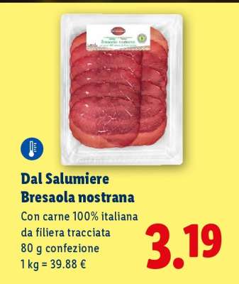 Dal Salumiere Bresaola nostrana