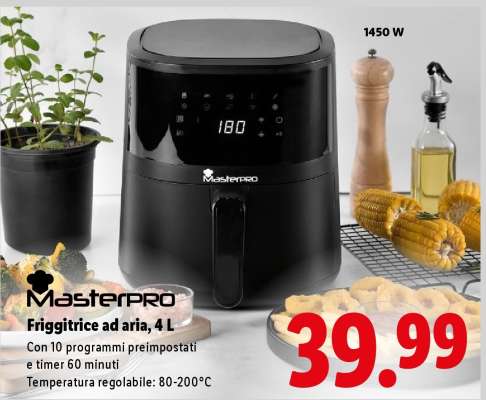 Friggitrice ad aria, 4 L