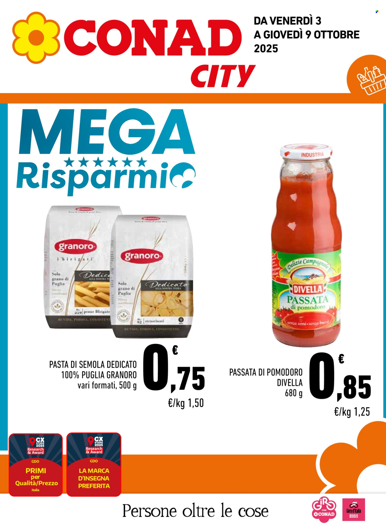 Volantino Conad - 3/10/2025 - 9/10/2025. Pagina 1