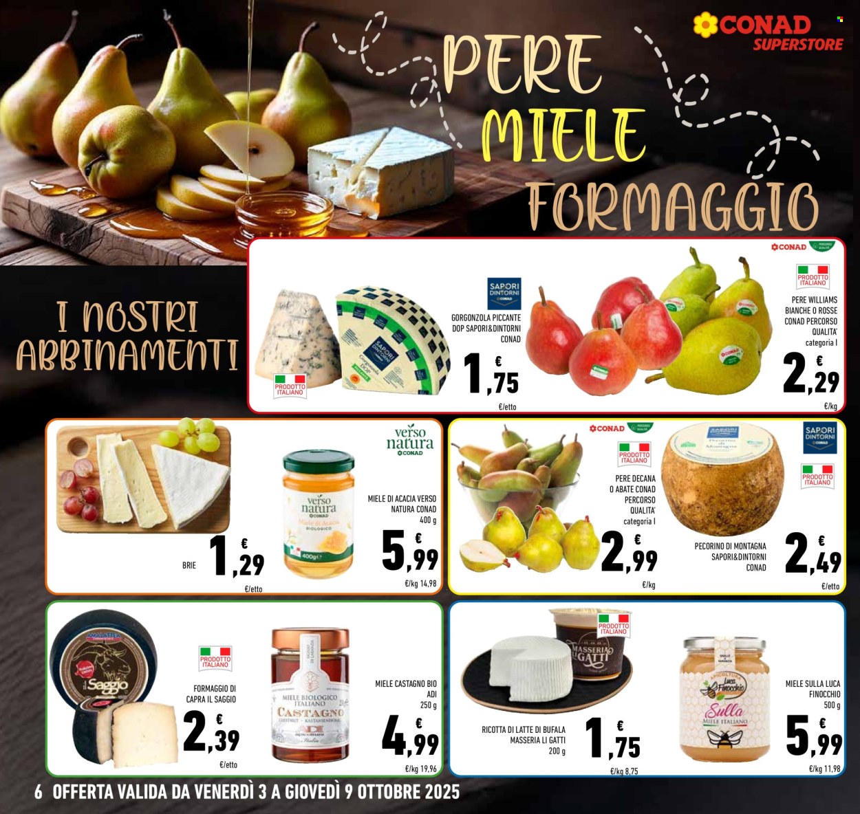 Volantino Conad Superstore - 3/10/2025 - 9/10/2025. Pagina 6