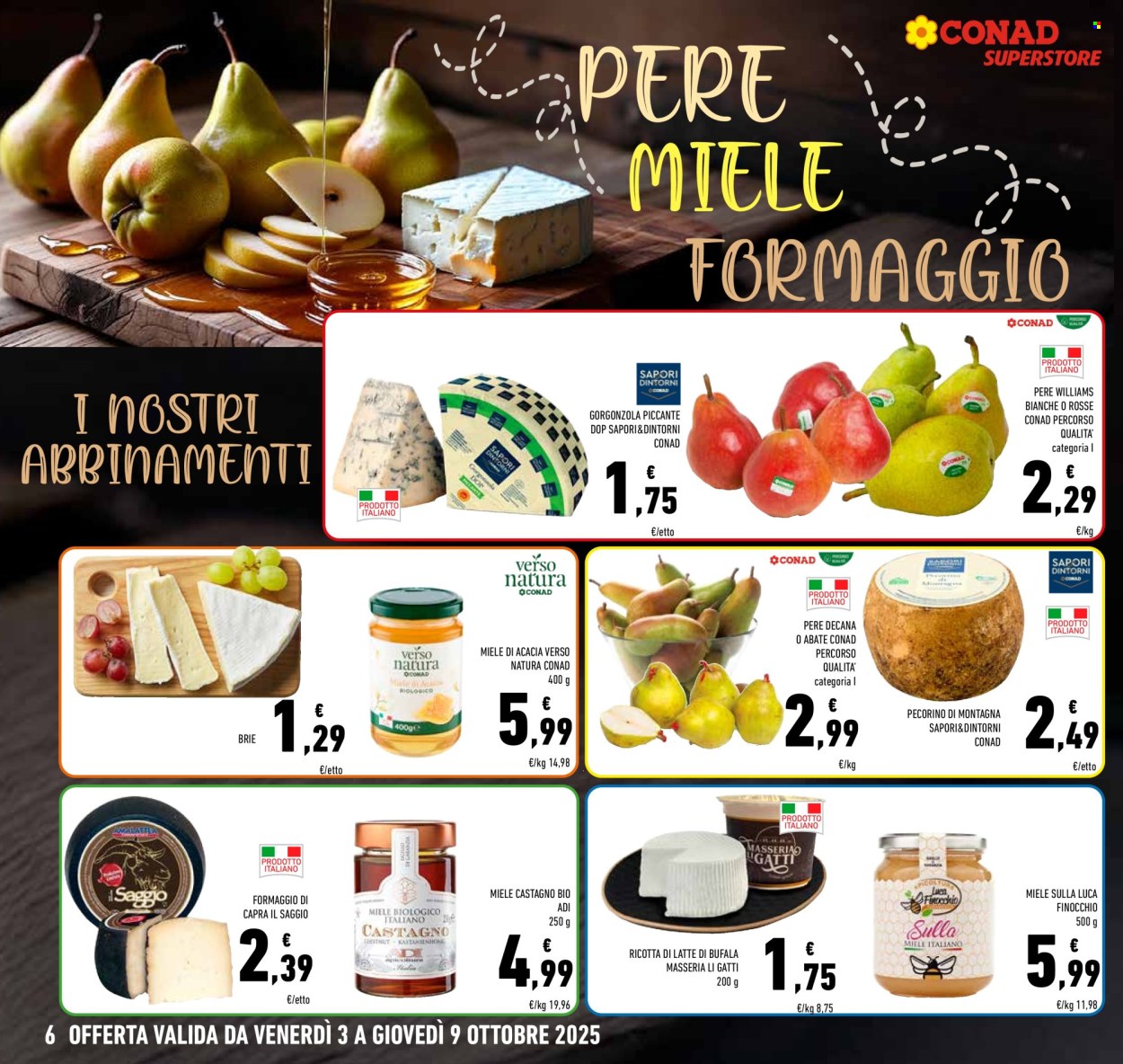 Volantino Conad Superstore - 3/10/2025 - 9/10/2025. Pagina 6