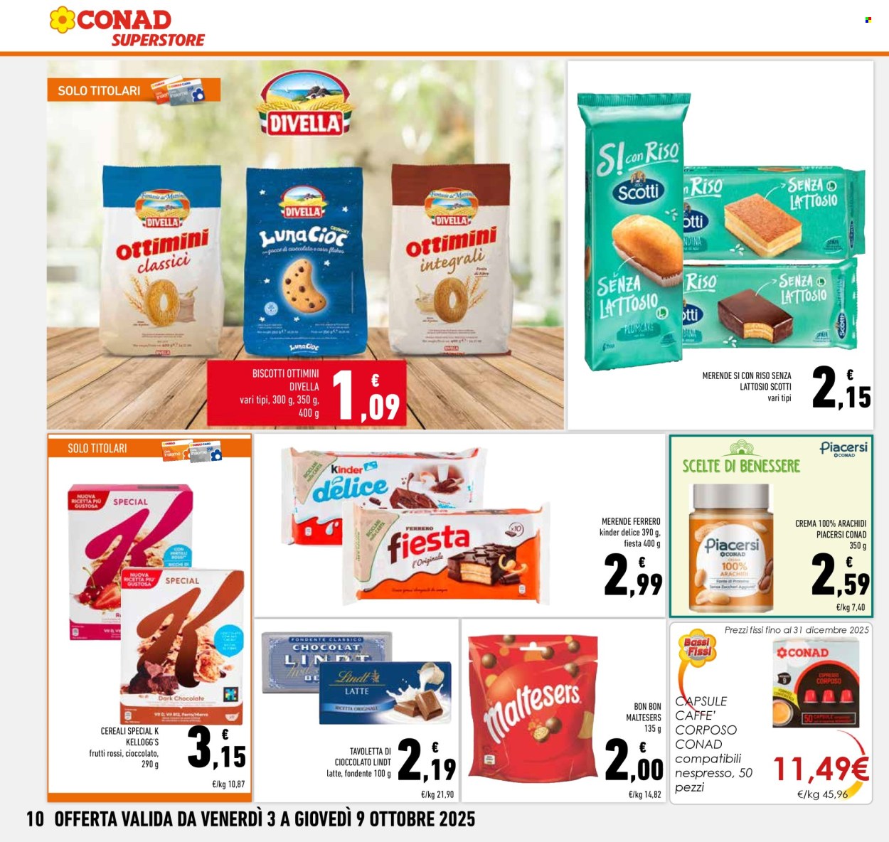 Volantino Conad Superstore - 3/10/2025 - 9/10/2025. Pagina 10
